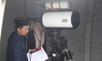 Pengamatan hilal di Observatorium Albiruni, Fakultas Syariah Unisba