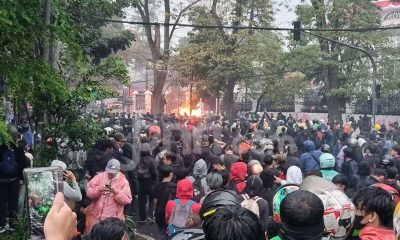 Mahasiswa demonstrasi di Jabar