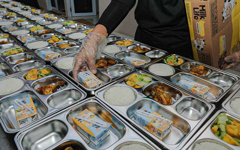 Ilustrasi program Makan Bergizi Gratis (MBG).