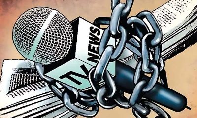 Ilustrasi ancaman terhadap kebebasan Pers