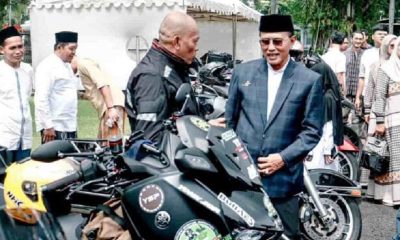 Bupati Ciamis melepasibadah haji dengan motor ke Mekah