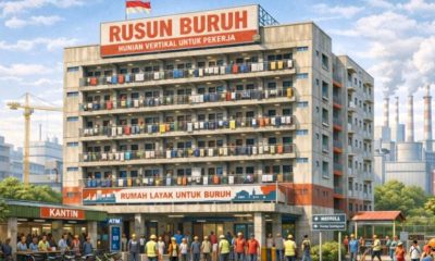 Ilustrasi rusun buruh